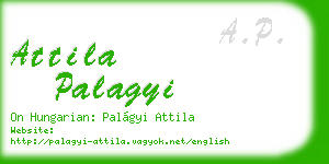 attila palagyi business card